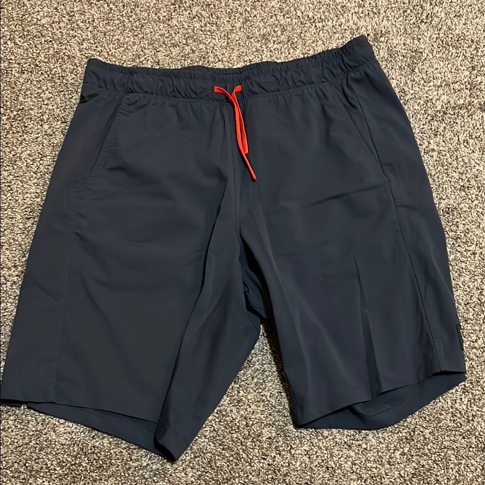 Men's Navy Shorts with Red Drawstring
